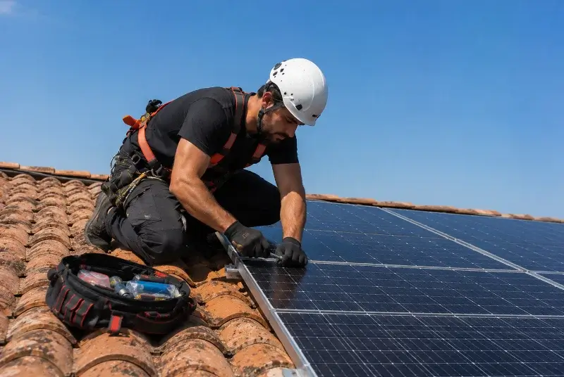 Maintenance et monitoring de panneaux solaires à Plescop