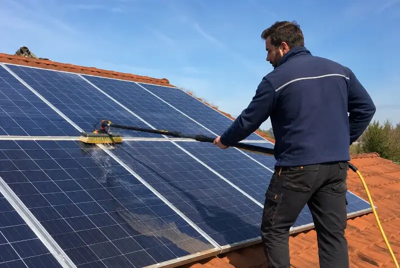Nettoyage et entretien de panneaux solaires à Plescop